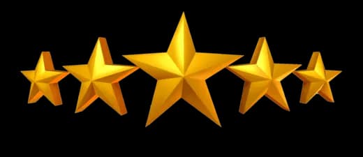 Five gold stars